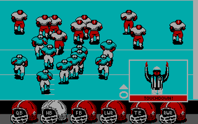 ABC Monday Night Football IBM PC/Compatibles Screenshot: Touchdown!