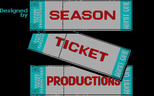 ABC Monday Night Football IBM PC/Compatibles Screenshot: Season Ticket Productions logo.