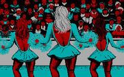 ABC Monday Night Football for IBM PC/Compatibles - Cheerleaders entertain the crowd.