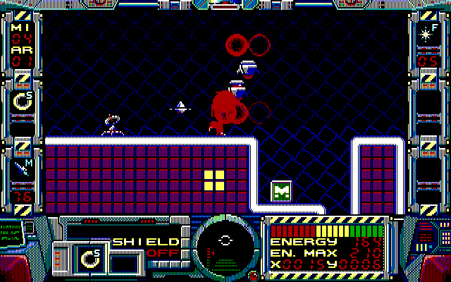 Fire Hawk: Thexder - The Second Contact IBM PC/Compatibles Screenshot: I'm under attack already!