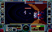 Fire Hawk: Thexder - The Second Contact for IBM PC/Compatibles - A large opponent blocks the path...