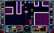 Fire Hawk: Thexder - The Second Contact for IBM PC/Compatibles - Flying away from an ambush...