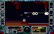 Fire Hawk: Thexder - The Second Contact for IBM PC/Compatibles - In plane mode, shooting opponents...
