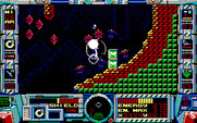 Fire Hawk: Thexder - The Second Contact for IBM PC/Compatibles - Located some missiles, if I can reach them safely!