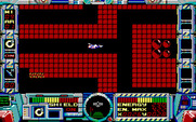 Fire Hawk: Thexder - The Second Contact for IBM PC/Compatibles - This area of the game is very maze like.