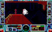 Fire Hawk: Thexder - The Second Contact for IBM PC/Compatibles - Under attack, and shields weakening!