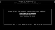 Fire Hawk: Thexder - The Second Contact for IBM PC/Compatibles - Select the desired graphics mode.