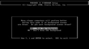 Fire Hawk: Thexder - The Second Contact for IBM PC/Compatibles - The game provides the option to turn off the background graphics for slower computers.