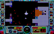 Fire Hawk: Thexder - The Second Contact for PC-8800 Series - The end of this mission has numerous targets to destroy.