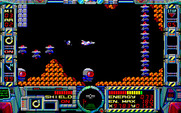 Fire Hawk: Thexder - The Second Contact for PC-8800 Series - Flying towards a wall of trouble!
