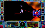 Fire Hawk: Thexder - The Second Contact for PC-8800 Series - Dodging lasers as I attack...