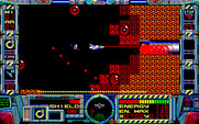Fire Hawk: Thexder - The Second Contact for PC-8800 Series - End of the first mission.