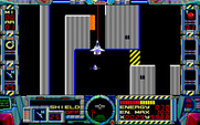 Fire Hawk: Thexder - The Second Contact for PC-8800 Series - Practice shooting a path.