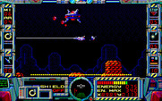 Fire Hawk: Thexder - The Second Contact for PC-8800 Series - Don't let the small size of this boss fool you, it's quick and dangerous!