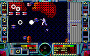 Fire Hawk: Thexder - The Second Contact for PC-8800 Series - Jumping towards trouble.