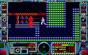 Fire Hawk: Thexder - The Second Contact for PC-8800 Series - This narrow passage is blocked by some tough opponents.