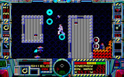 Fire Hawk: Thexder - The Second Contact for PC-8800 Series - You can choose to jump or fly through some areas...