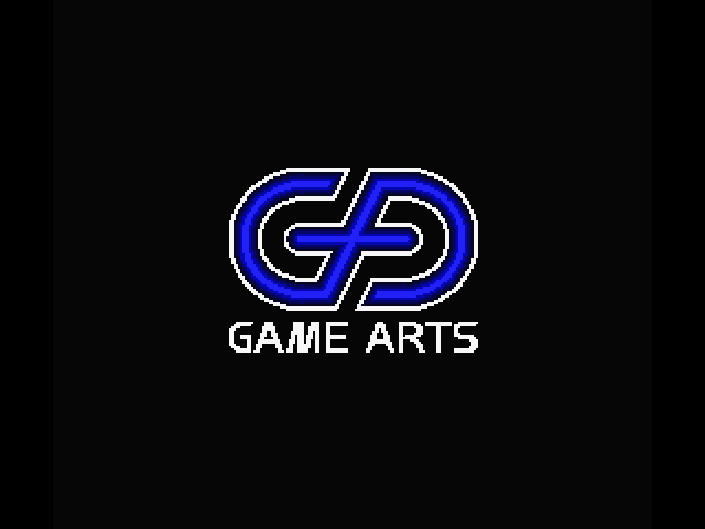 Fire Hawk: Thexder - The Second Contact MSX Screenshot: Game Arts logo screen.