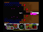 Fire Hawk: Thexder - The Second Contact for MSX - Attacking the first end of mission boss...