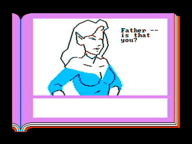 Gamma Force in Pit of a Thousand Screams IBM PC/Compatibles Screenshot: Elena meets her father.
