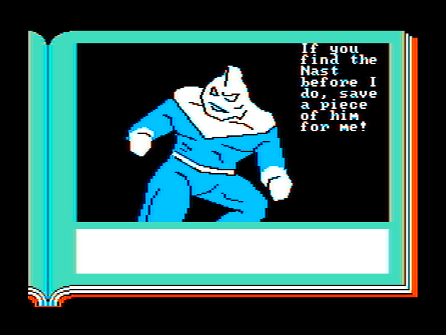 Gamma Force in Pit of a Thousand Screams IBM PC/Compatibles Screenshot: The Nast are the bad guys in our story...