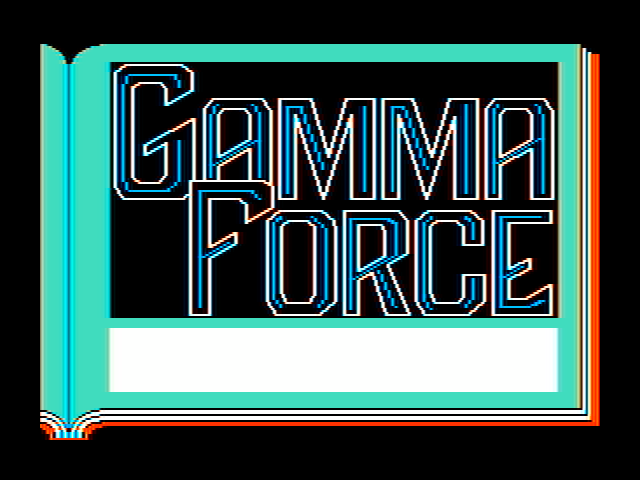 Gamma Force in Pit of a Thousand Screams IBM PC/Compatibles Screenshot: Title screen 1.