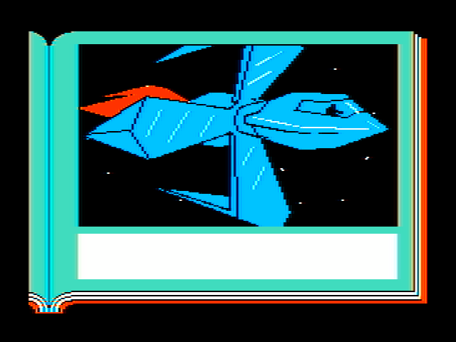 Gamma Force in Pit of a Thousand Screams IBM PC/Compatibles Screenshot: Introduction; A ship approaches...