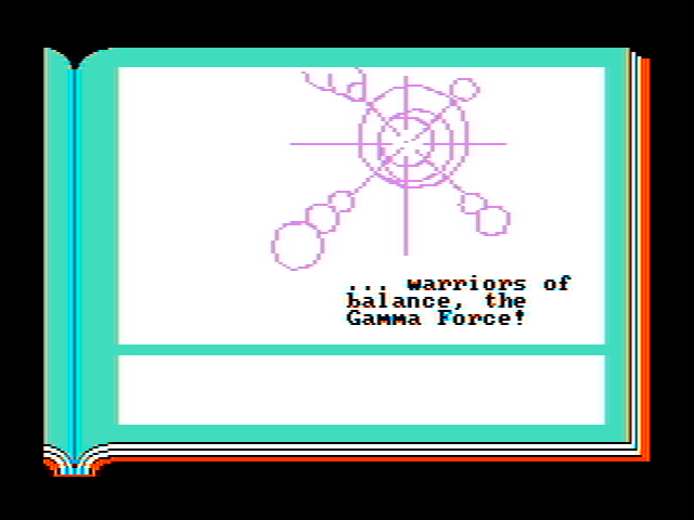 Gamma Force in Pit of a Thousand Screams IBM PC/Compatibles Screenshot: Introducing the Gamma Force!