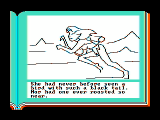 Gamma Force in Pit of a Thousand Screams IBM PC/Compatibles Screenshot: Elena running towards a crashed ship...