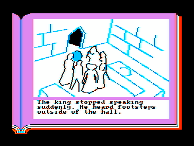Gamma Force in Pit of a Thousand Screams IBM PC/Compatibles Screenshot: Someone is approaching...