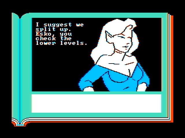 Gamma Force in Pit of a Thousand Screams IBM PC/Compatibles Screenshot: Time to split up...