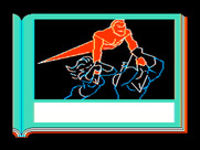 Gamma Force in Pit of a Thousand Screams for IBM PC/Compatibles - Flying to our destination.