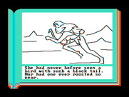 Gamma Force in Pit of a Thousand Screams for IBM PC/Compatibles - Elena running towards a crashed ship...