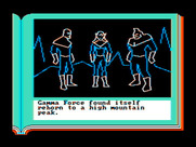 Gamma Force in Pit of a Thousand Screams for IBM PC/Compatibles - Starting on a high mountain peak...
