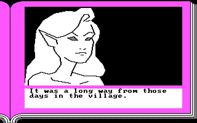 Gamma Force in Pit of a Thousand Screams IBM PC/Compatibles Screenshot: Introducing Elena...