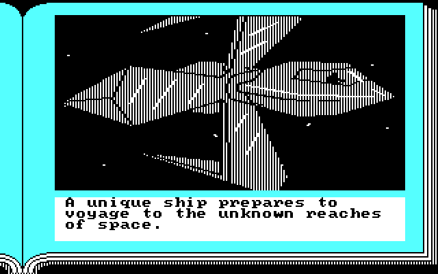 Gamma Force in Pit of a Thousand Screams IBM PC/Compatibles Screenshot: A unique ship approaches...