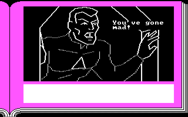 Gamma Force in Pit of a Thousand Screams IBM PC/Compatibles Screenshot: Have you gone mad?