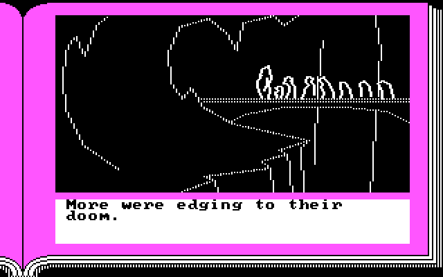 Gamma Force in Pit of a Thousand Screams IBM PC/Compatibles Screenshot: Certain doom awaits...
