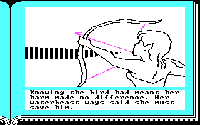 Gamma Force in Pit of a Thousand Screams IBM PC/Compatibles Screenshot: Elena always does the right thing.