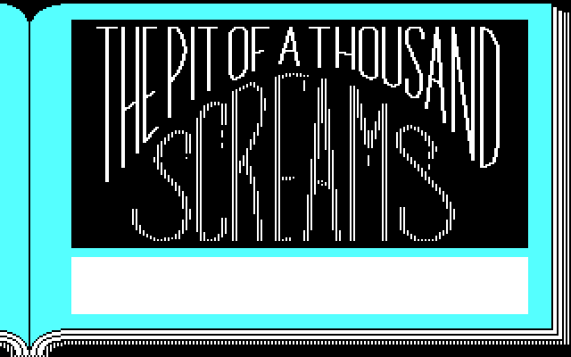Gamma Force in Pit of a Thousand Screams IBM PC/Compatibles Screenshot: Title screen 2.