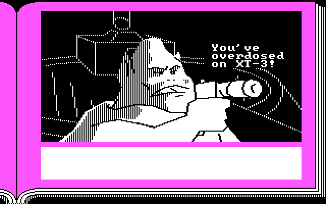 Gamma Force in Pit of a Thousand Screams IBM PC/Compatibles Screenshot: About to be shot...uh oh!