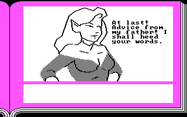 Gamma Force in Pit of a Thousand Screams IBM PC/Compatibles Screenshot: Some advice...