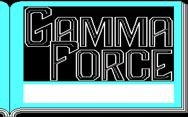 Gamma Force in Pit of a Thousand Screams IBM PC/Compatibles Screenshot: Title screen 1.