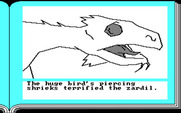 Gamma Force in Pit of a Thousand Screams for IBM PC/Compatibles - A huge bird approaches...