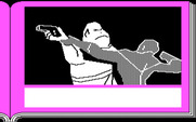 Gamma Force in Pit of a Thousand Screams for IBM PC/Compatibles - Fight sequence.