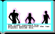 Gamma Force in Pit of a Thousand Screams for IBM PC/Compatibles - Some figures in the distance...