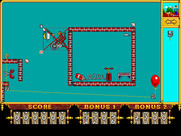 Even More! Incredible Machine, The for IBM PC/Compatibles - A red X appears when you can't place a piece in the selected location.
