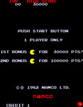 Super Pac-Man for Arcade - Push start button to begin (Japanese version).