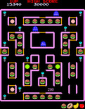 Super Pac-Man for Arcade - 200 points for eating the first ghost.