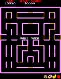 Super Pac-Man for Arcade - Game over.